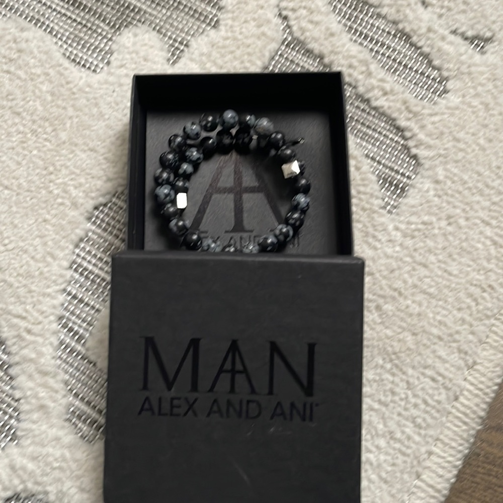 Alex and Ani Man gemstone wrap